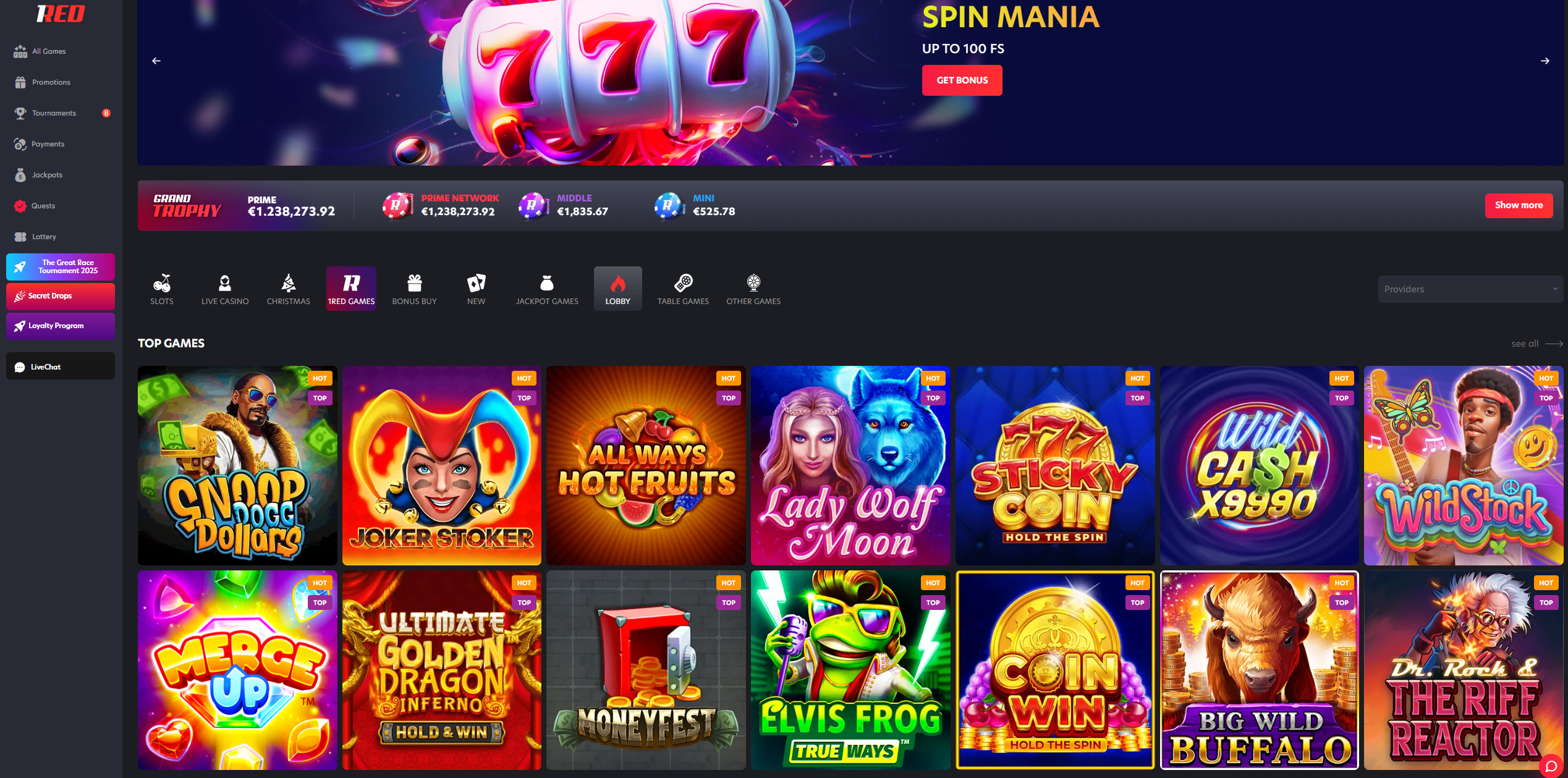 The architectural blueprint of the 1RED UK platform